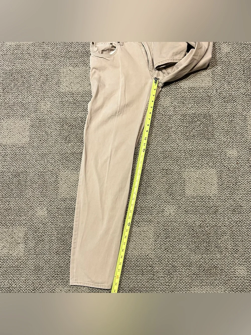 Polo Ralph Lauren 650 Straight Leg Khaki Pants Mens 34x34 Tan Cotton Chinos